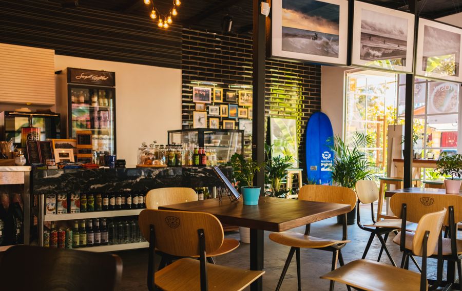 Cafe interior — commercial pest management Bendigo
